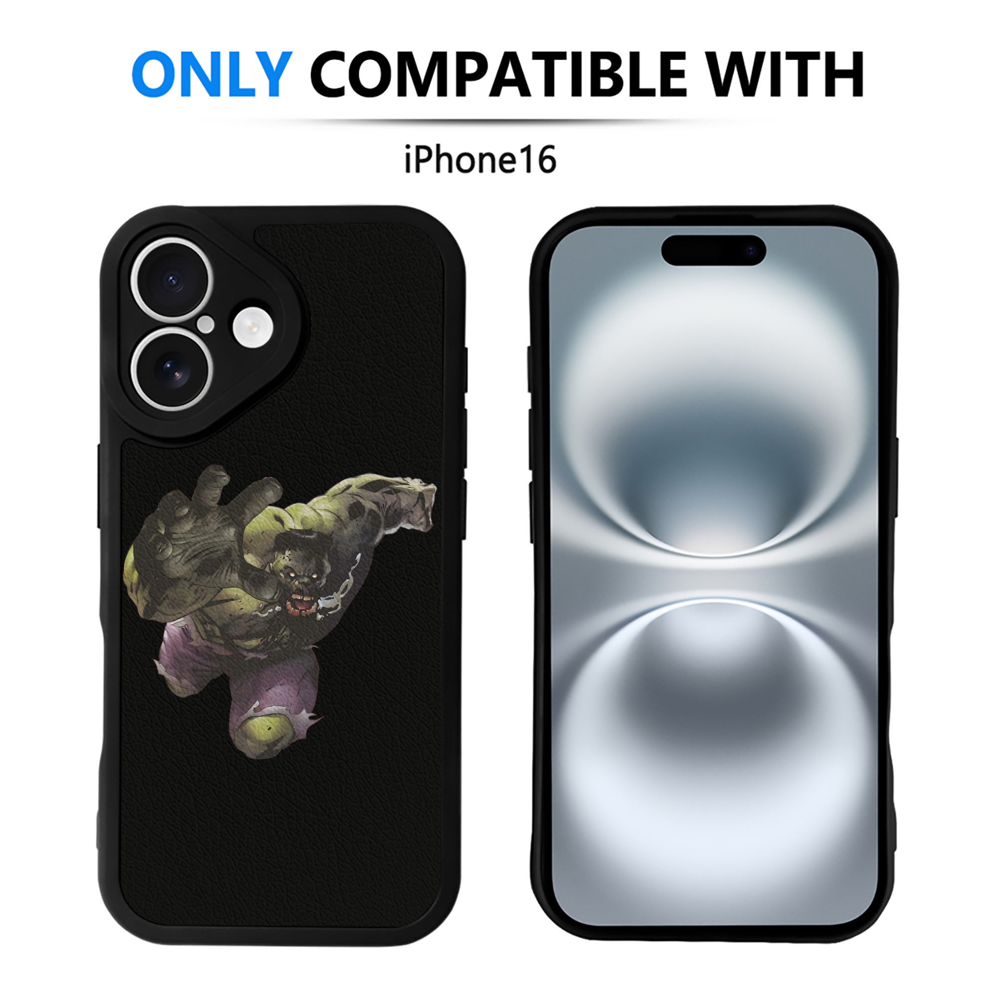 （画像用） アベンジャーズ The Avengers 【iPhone 16シリーズ対応】シリコンスマホケース（レザー調） 材質：シリコン